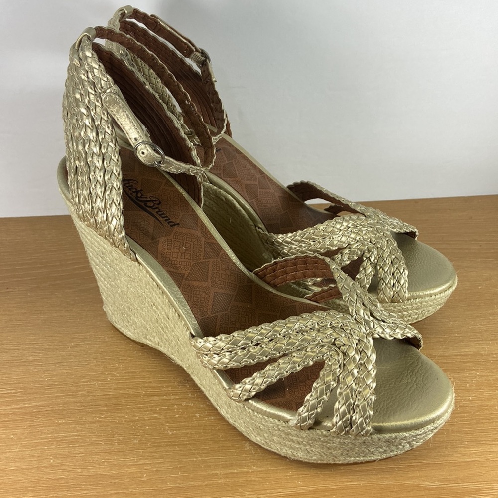 Lucky Brand Lainey Wedge Sandals Size 9 Women’s - Picture 10 of 14